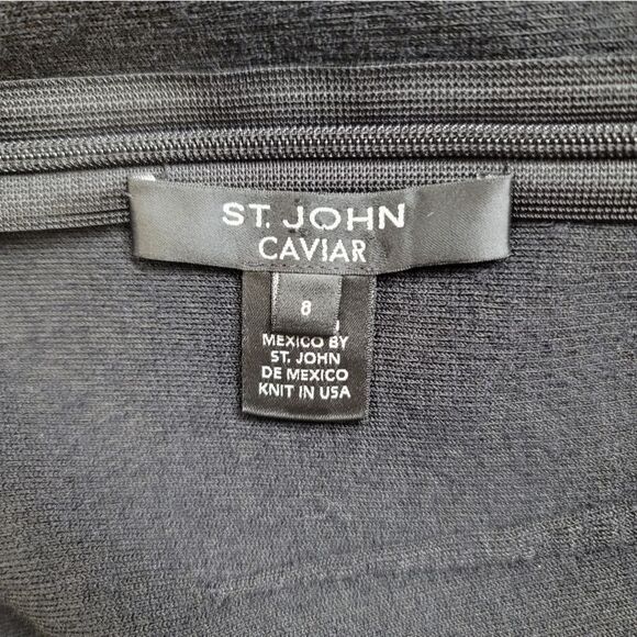 St. John Caviar Wool Blend Skirt Size 8 - Picture 4 of 6